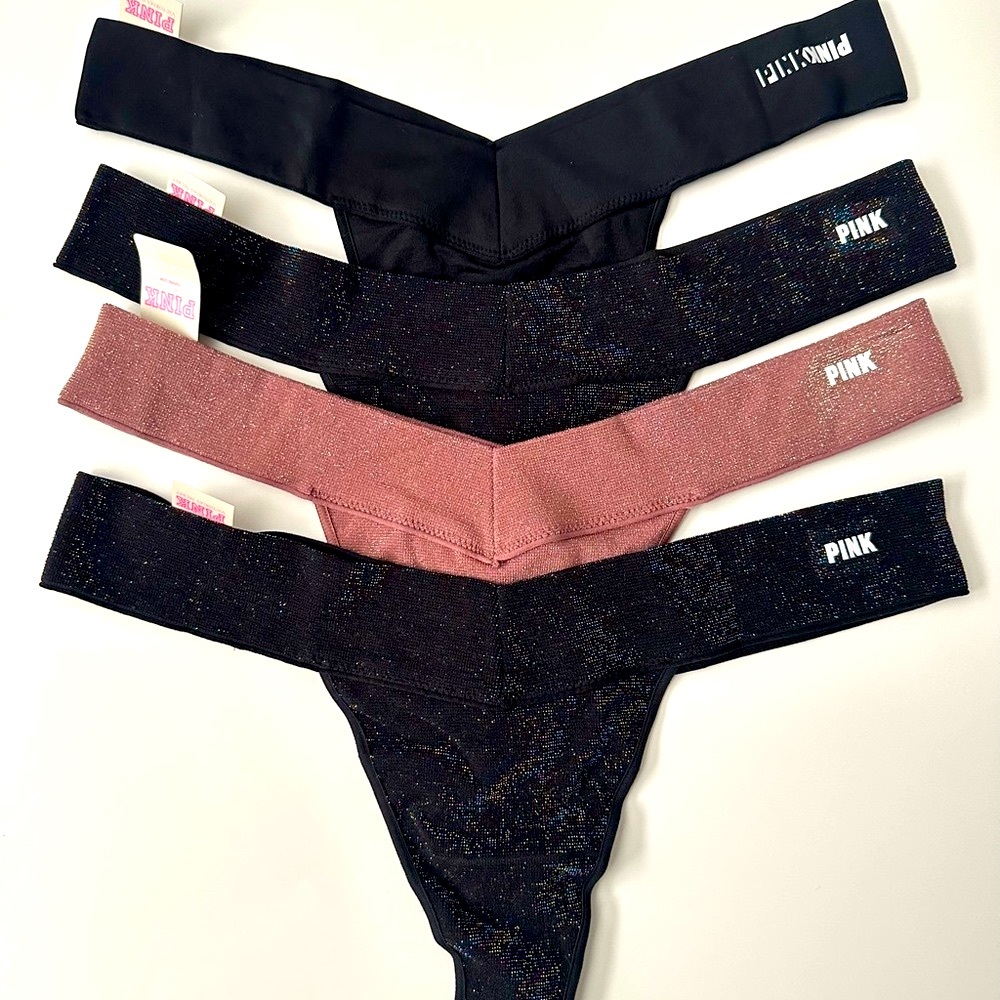 PINK Victoria's Secret Discontinued Style Thong 170/80A NWT SIZE Large